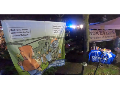 2022 Alle Jahre wieder: Säbelrasseln beim Adventskonzert stoppen! (Stuttgart)